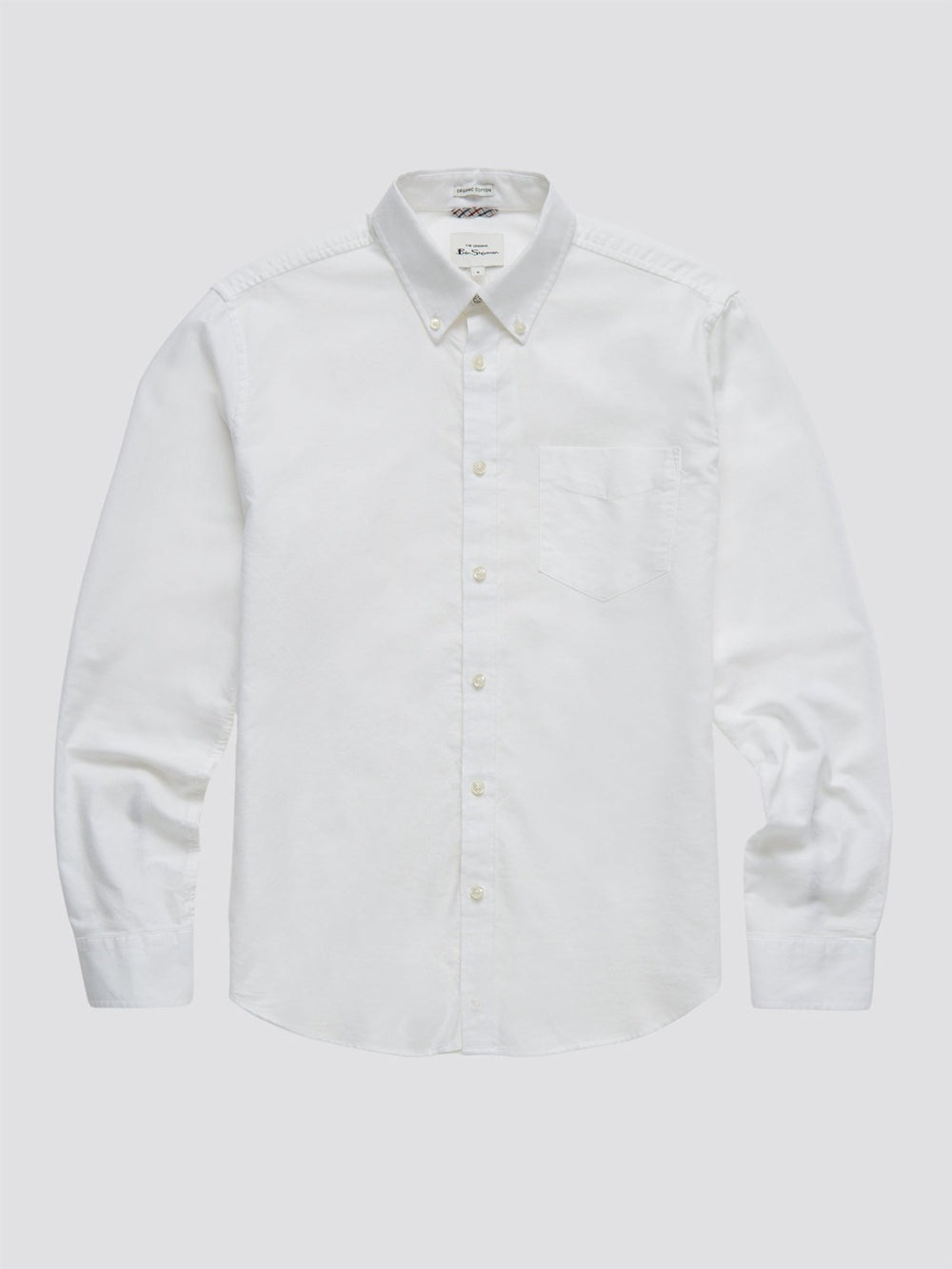 Camisas Ben Sherman Signature Organic Long-Sleeve Oxford Branco | LXJE35720