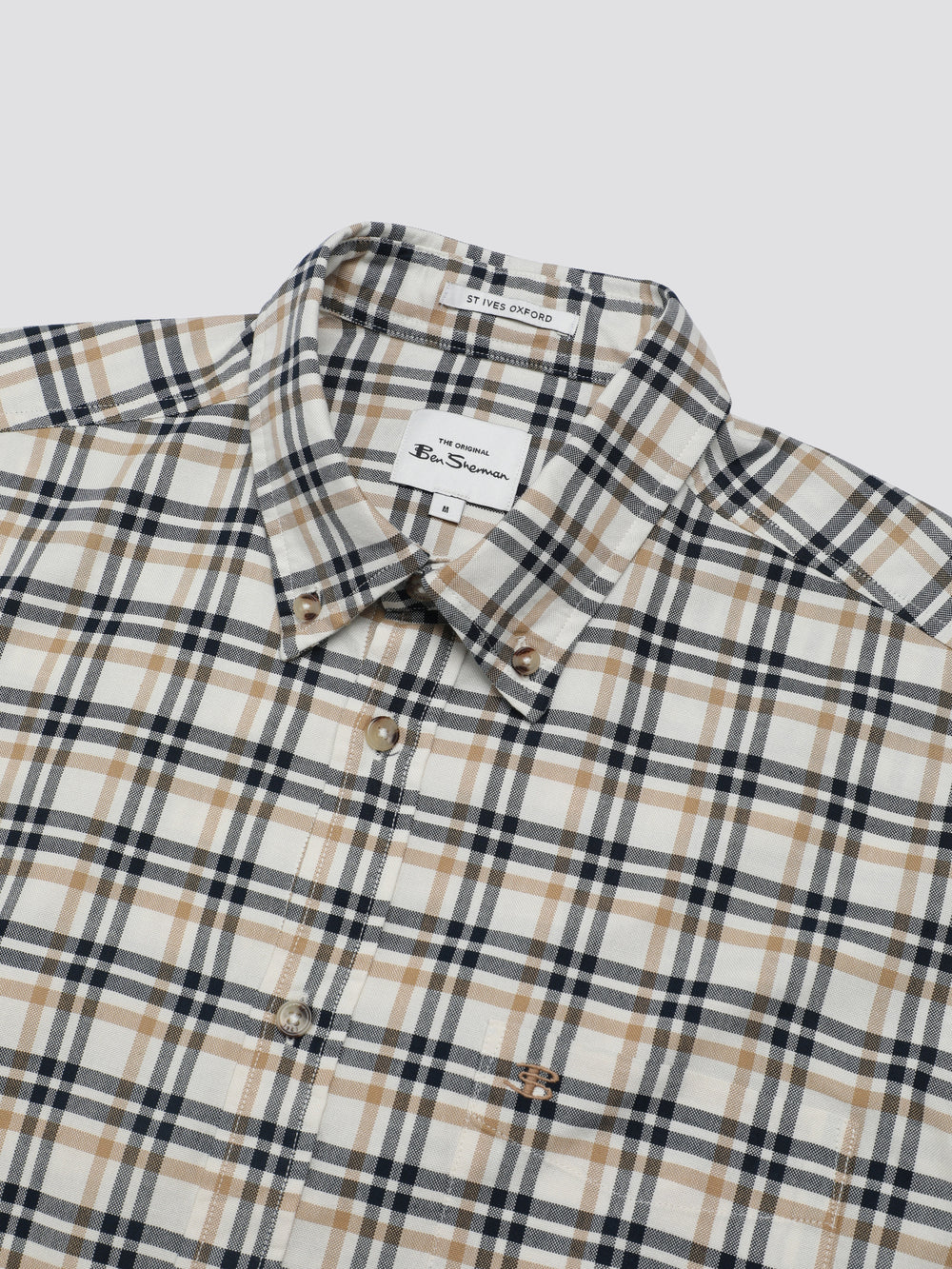 Camisas Ben Sherman Signature Oxford Check Branco | TLCA82375