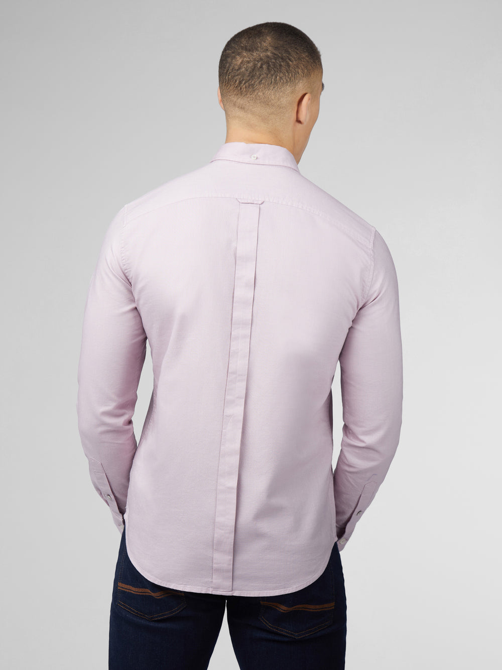 Camisas Ben Sherman Signature Oxford Long Sleeve Roxo | BIHJ56824