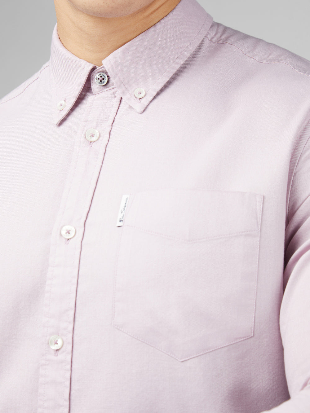 Camisas Ben Sherman Signature Oxford Long Sleeve Roxo | BIHJ56824