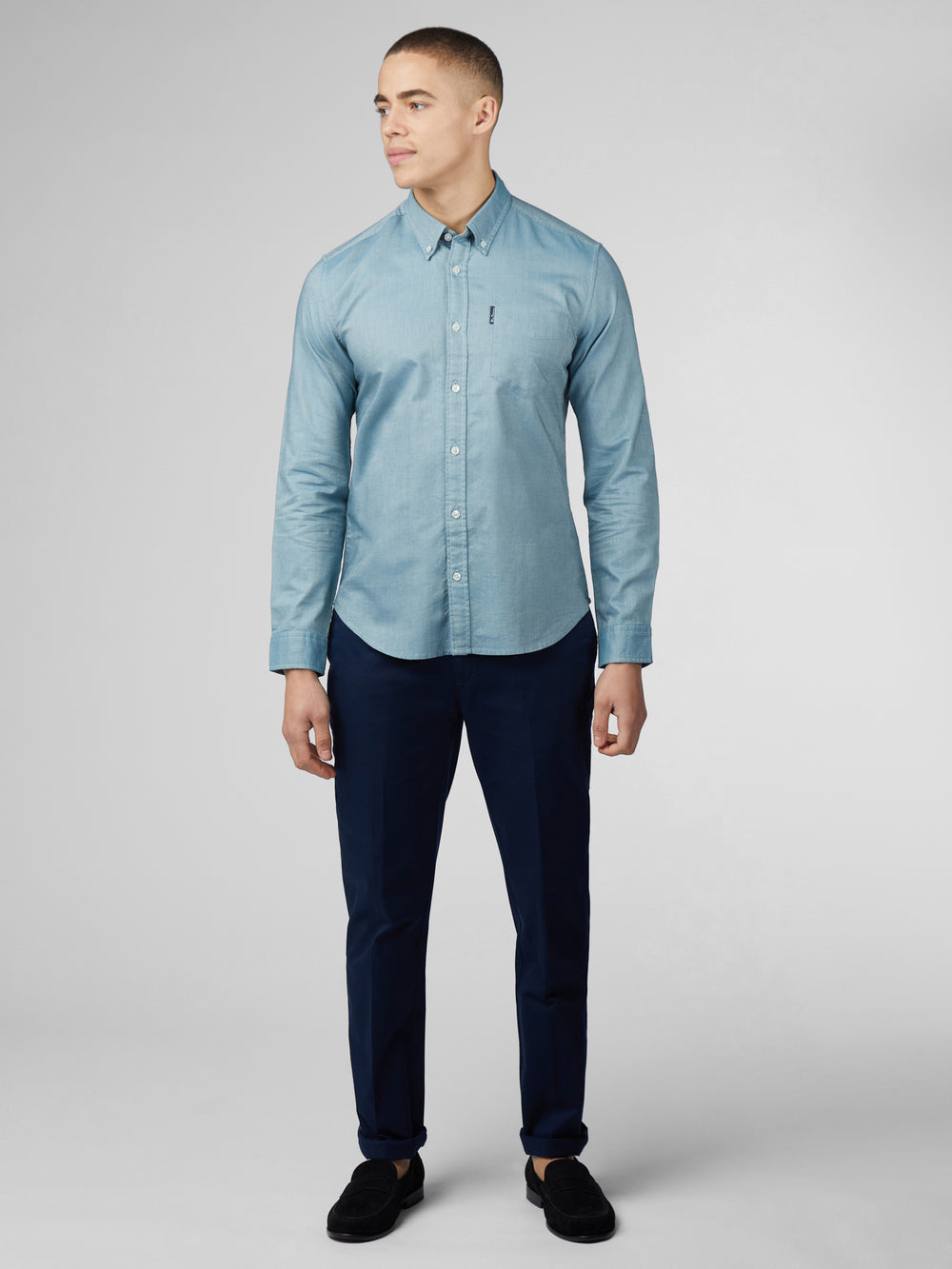 Camisas Ben Sherman Signature Oxford Turquesa | UXCF01673