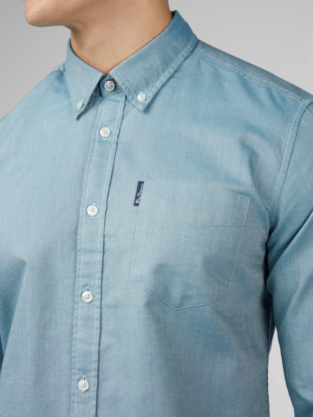 Camisas Ben Sherman Signature Oxford Turquesa | UXCF01673