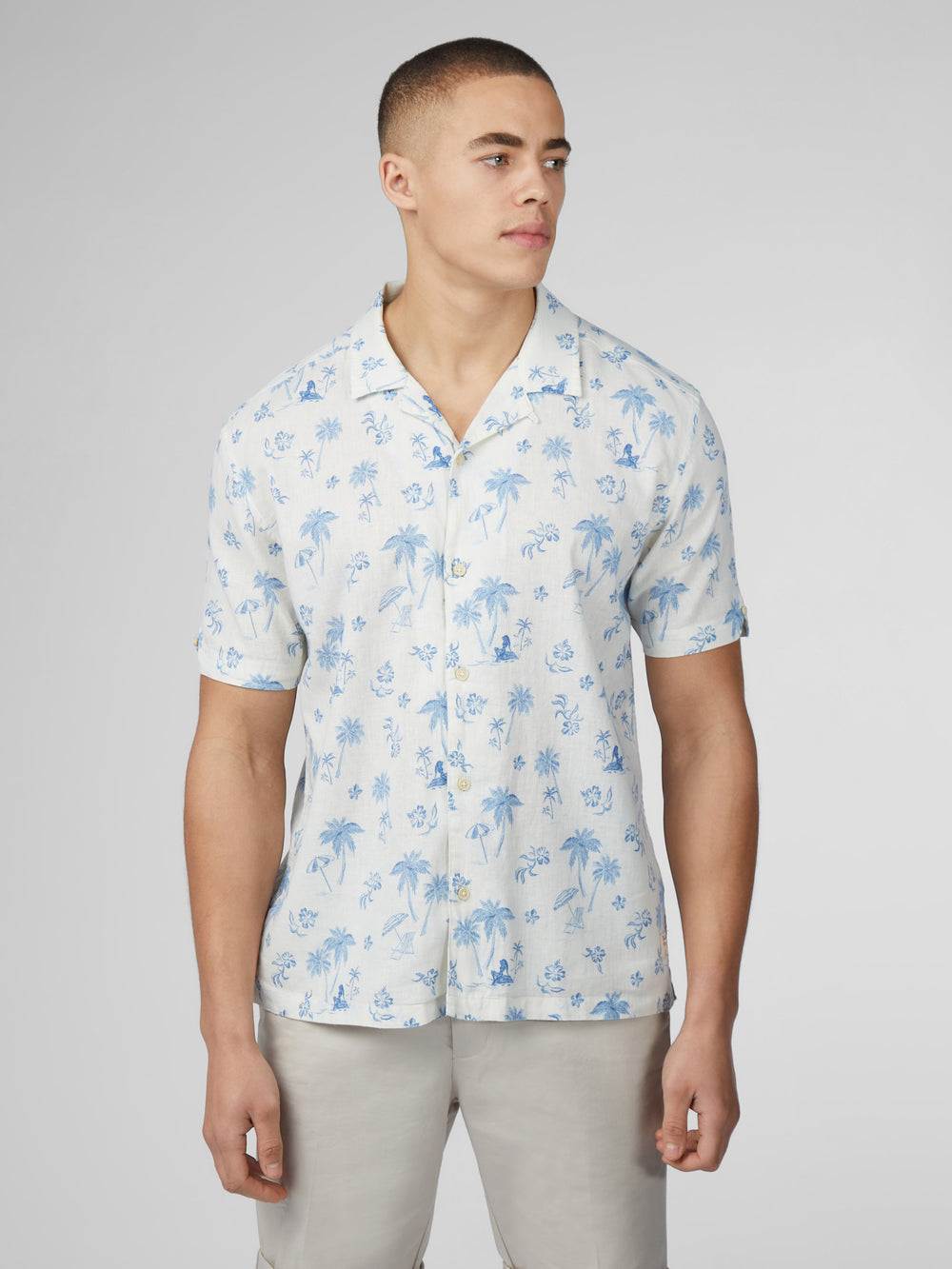 Camisas Ben Sherman Signature Resort Branco | ALGK49816