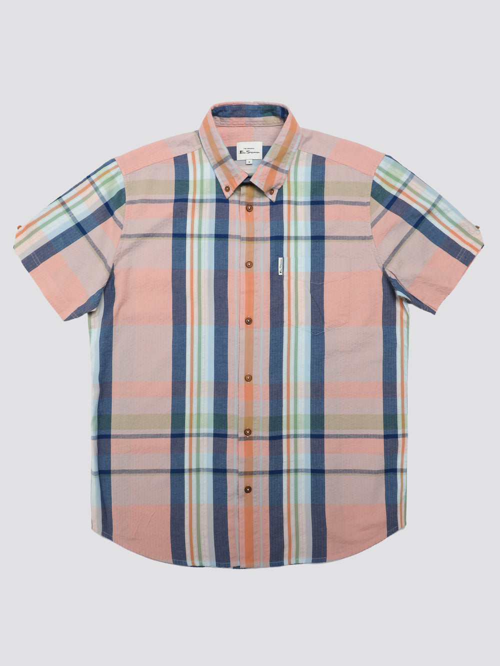 Camisas Ben Sherman Signature Seersucker Check Rosa | IZJH76230