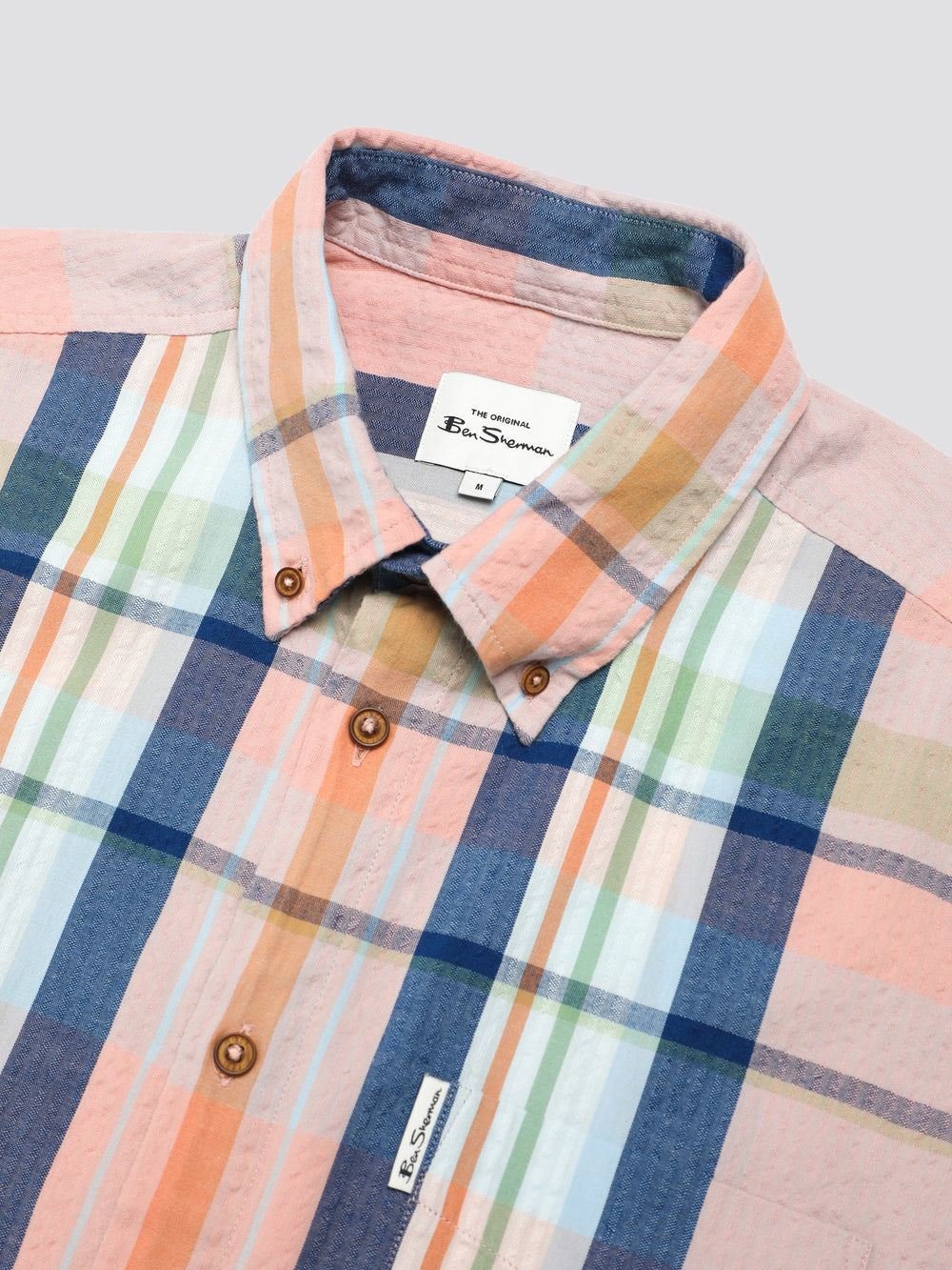 Camisas Ben Sherman Signature Seersucker Check Rosa | IZJH76230