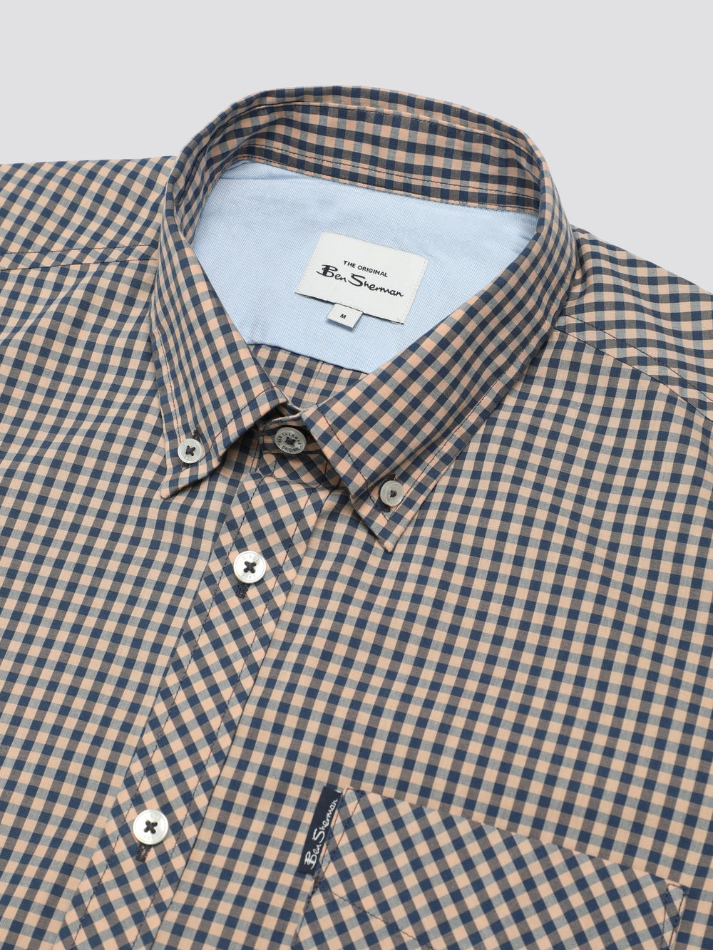 Camisas Ben Sherman Signature Short Sleeve Gingham Cobre Laranja | FUJH39281