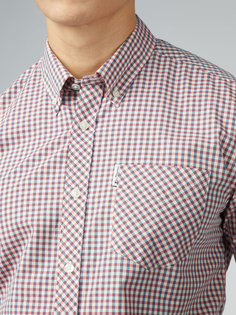 Camisas Ben Sherman Signature Short Sleeve Gingham Vermelhas Branco | GISP90456