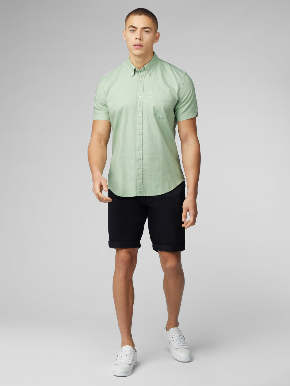 Camisas Ben Sherman Signature Short Sleeve Oxford Verdes | NVOG83247