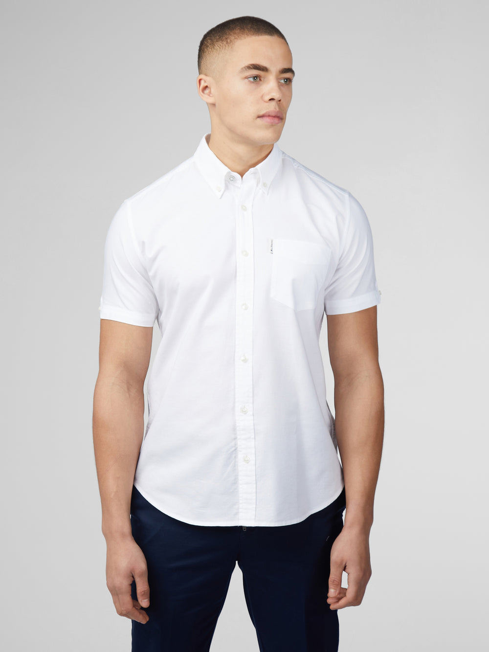 Camisas Ben Sherman Signature Short Sleeve Oxford Branco | PNJF21053