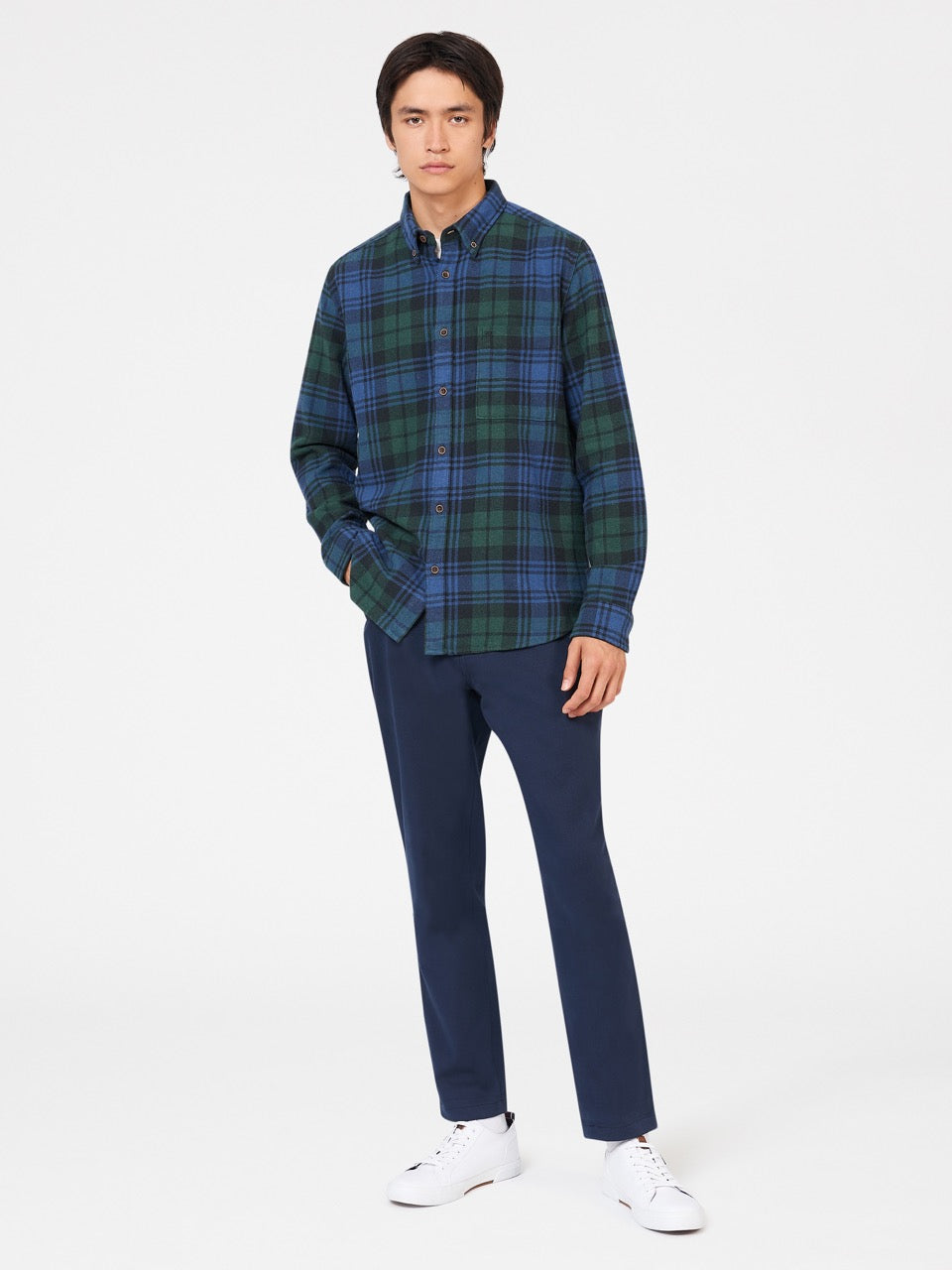 Camisas Ben Sherman Signature Tartan Check Verdes | KDNQ03796