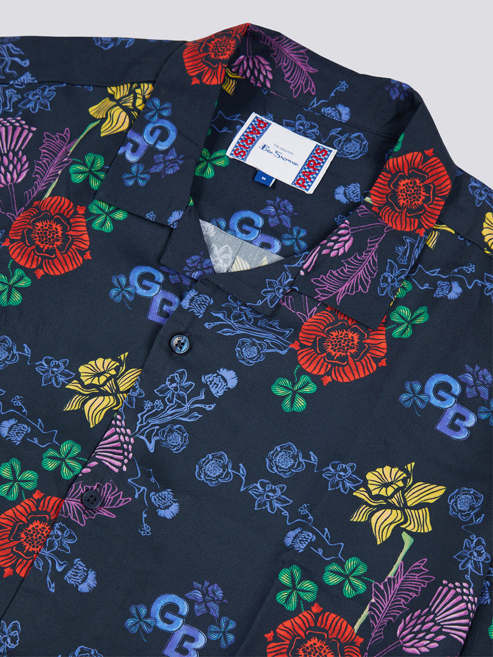 Camisas Ben Sherman Team GB Floral Azul Marinho | XIJQ73580