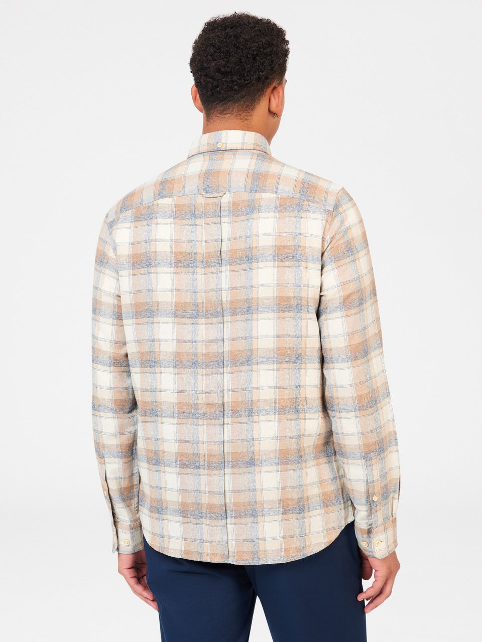 Camisas Ben Sherman Twisted Yarn Check Marrom | BYAS16405