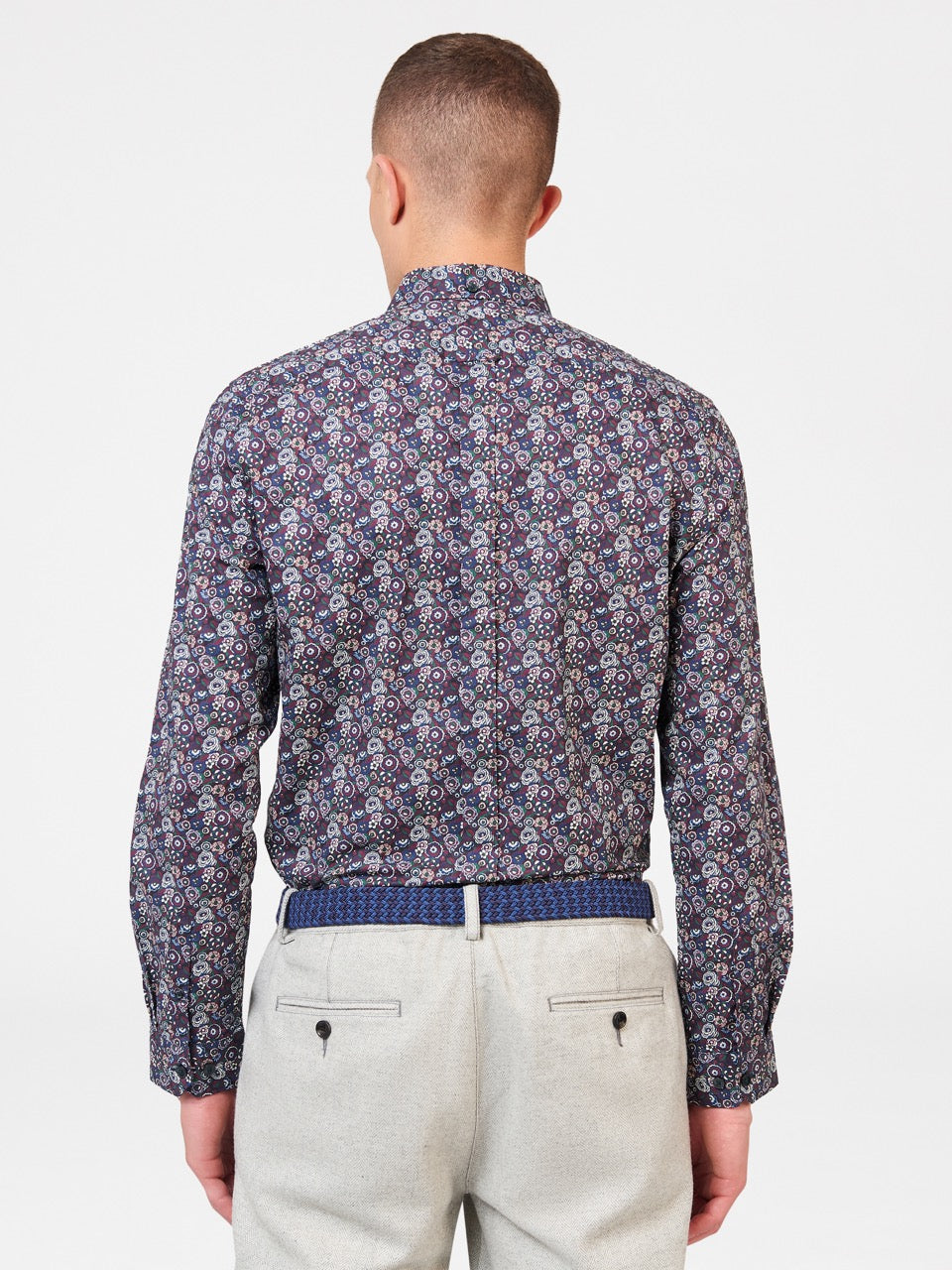 Camisas Ben Sherman Winter Floral Roxo | SVXN35280