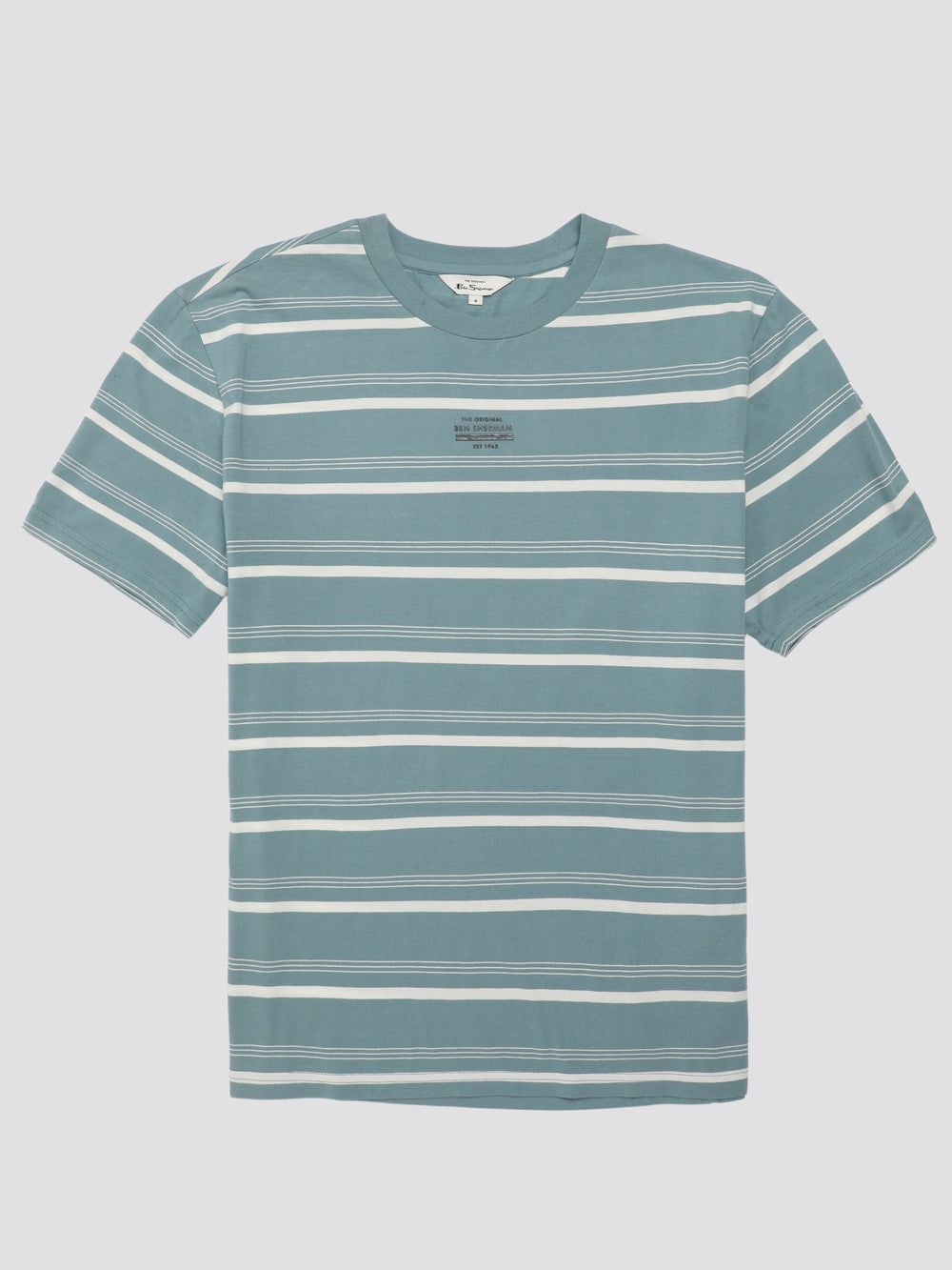 Camiseta Ben Sherman Fine Stripe Azuis | THZF80925