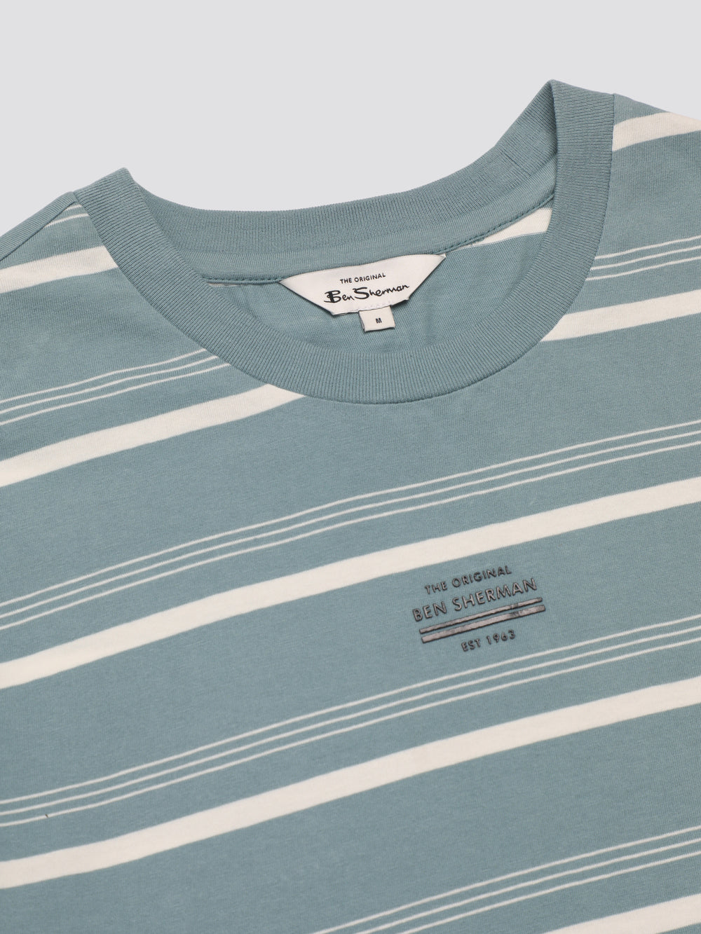 Camiseta Ben Sherman Fine Stripe Azuis | THZF80925