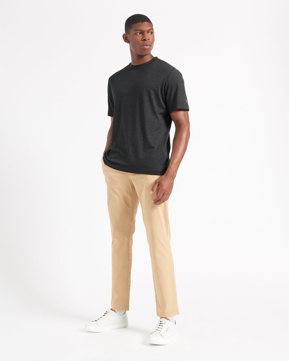 Camiseta Ben Sherman Performance Stretch Marl Pretas | BVCJ20378