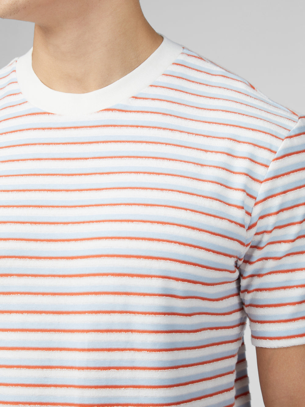 Camiseta Ben Sherman Signature Loopback Stripe Azuis | LTUY54280