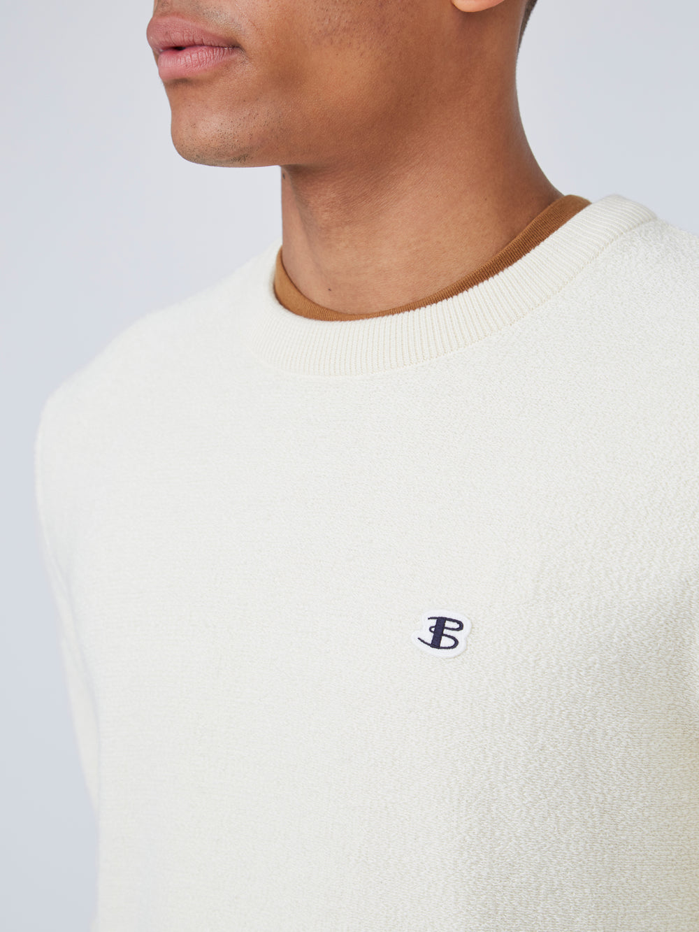 Knitwear Ben Sherman B by Ben Sherman Textured Branco | KJSG91486