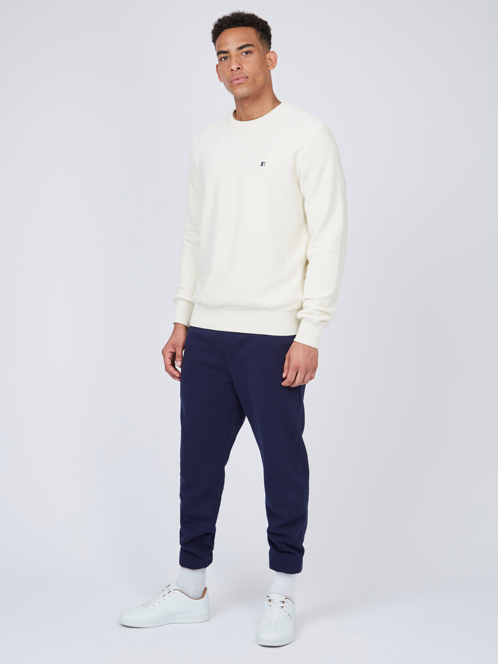 Knitwear Ben Sherman B by Ben Sherman Textured Branco | KJSG91486