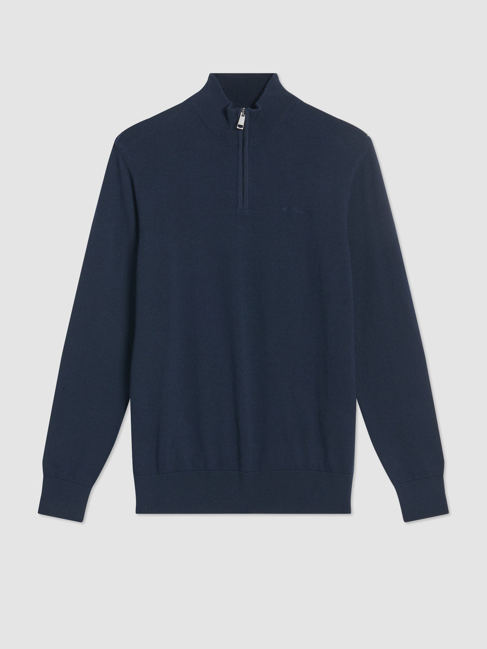 Knitwear Ben Sherman Merino Half-Zip Azul Marinho | PDTK21908