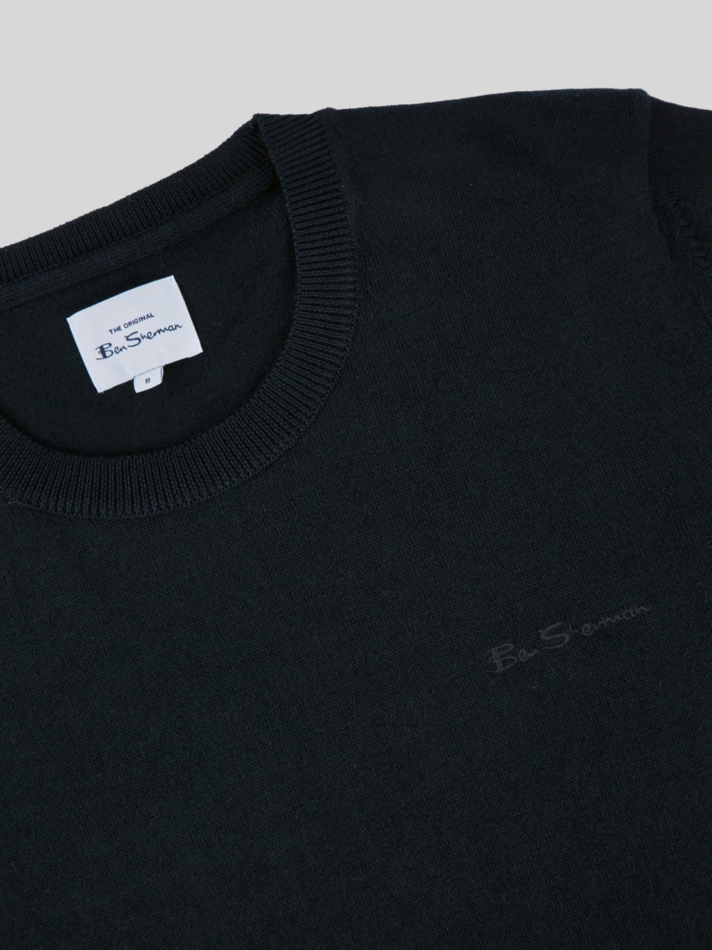 Knitwear Ben Sherman Signature Crewneck Pretas | TFJS02698