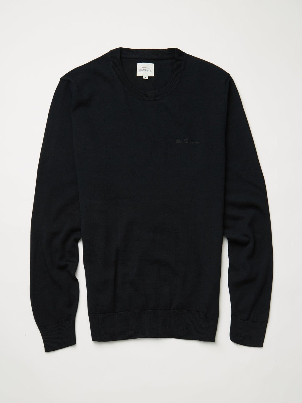 Knitwear Ben Sherman Signature Crewneck Pretas | TFJS02698