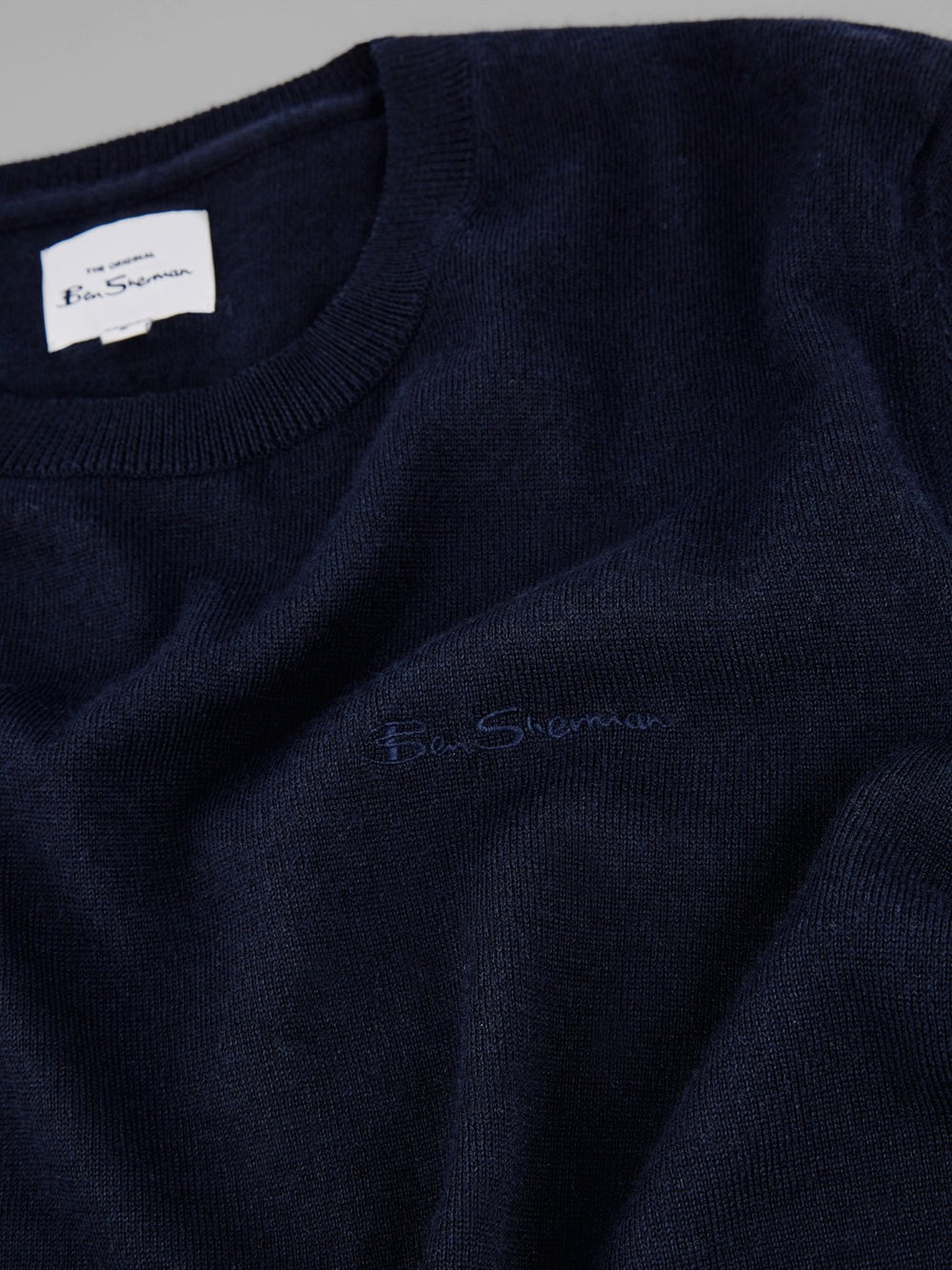 Knitwear Ben Sherman Signature Crewneck Azul Marinho | XYQP98325