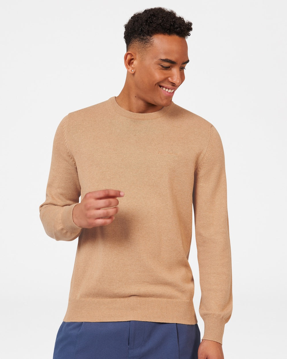 Knitwear Ben Sherman Signature Crewneck Cinzentas | JIKY47936