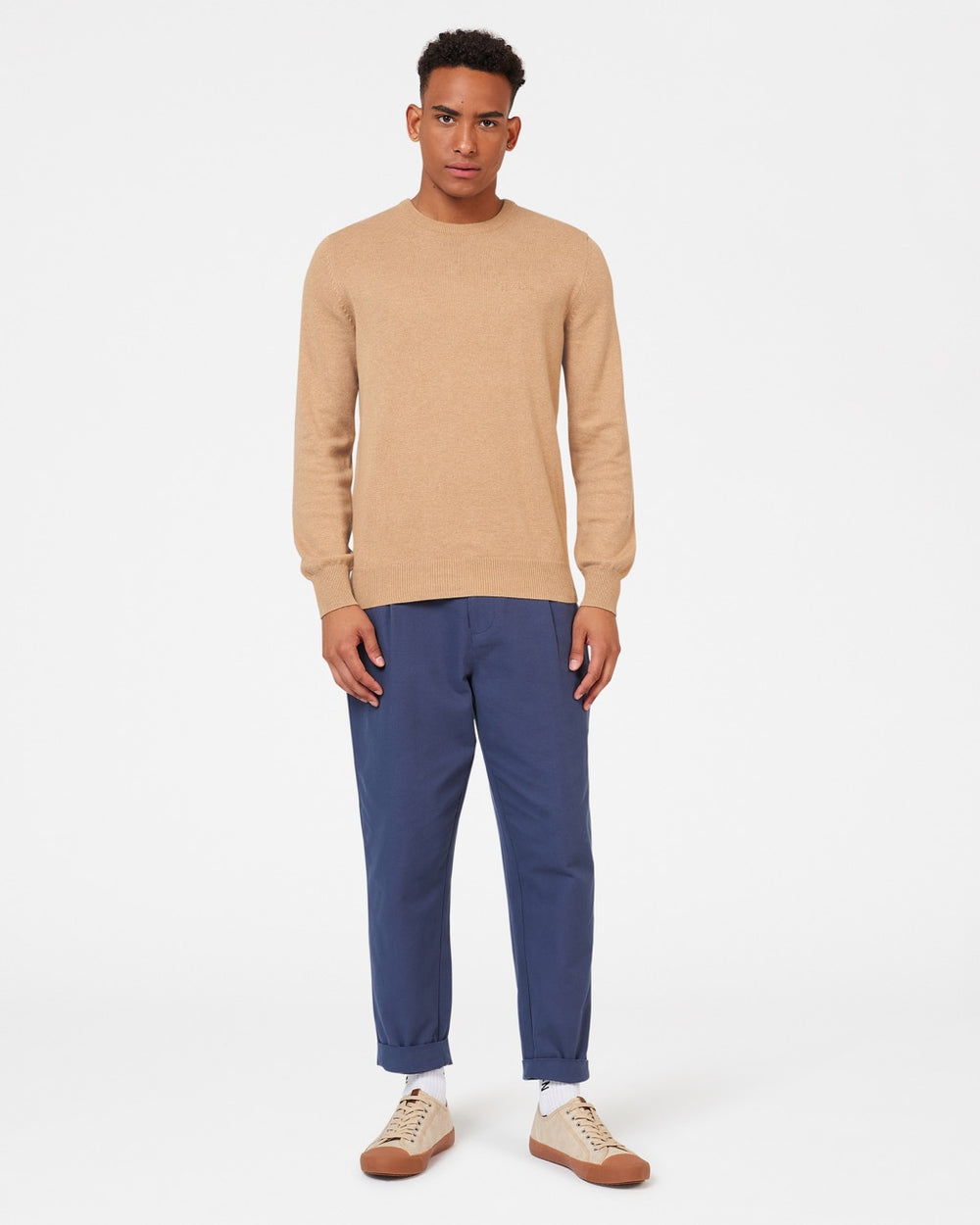 Knitwear Ben Sherman Signature Crewneck Cinzentas | JIKY47936