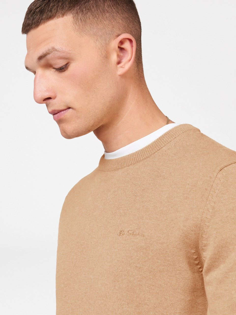 Knitwear Ben Sherman Signature Crewneck Cinzentas | JIKY47936