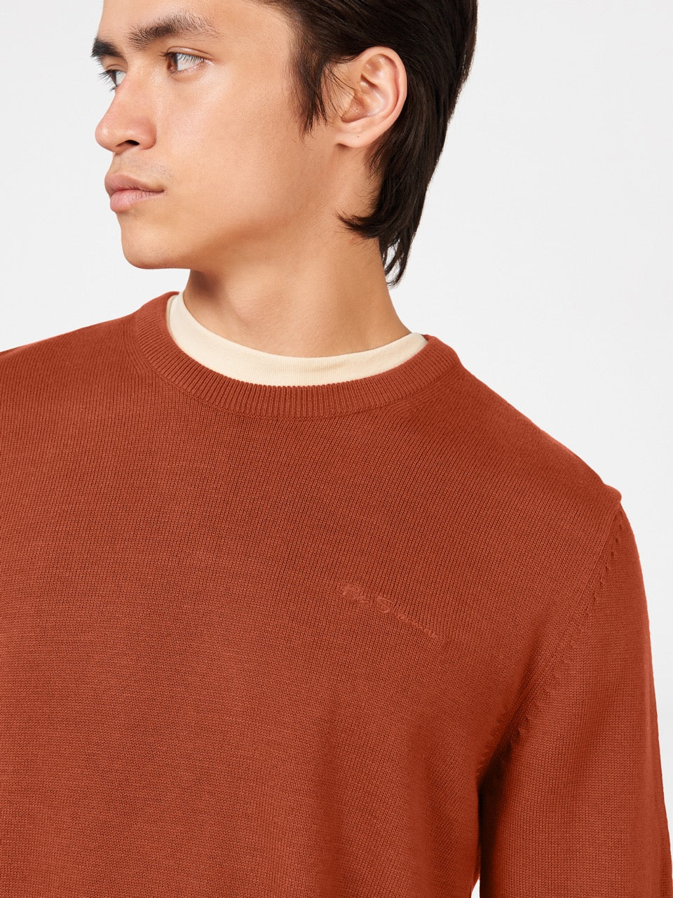 Knitwear Ben Sherman Signature Crewneck Laranja | KNCW69357