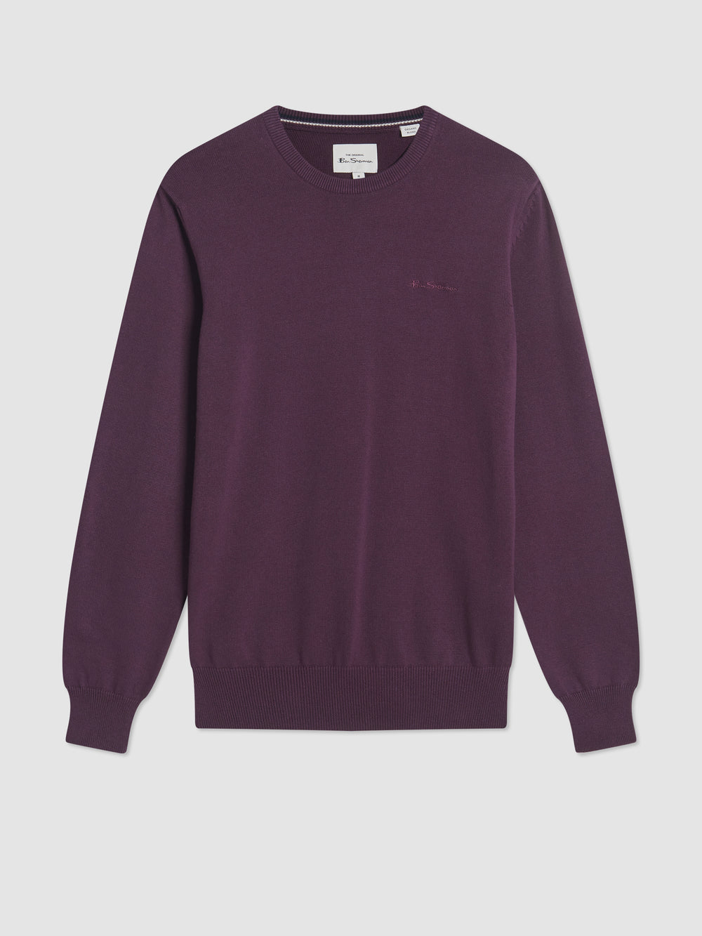 Knitwear Ben Sherman Signature Crewneck Roxo | YCFN28960