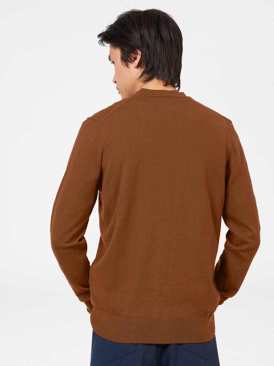 Knitwear Ben Sherman Signature Merino Cardigan Marrom | SZVJ38790