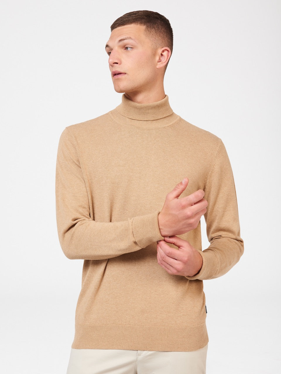 Knitwear Ben Sherman Signature Roll Neck Cinzentas | CLWX17824