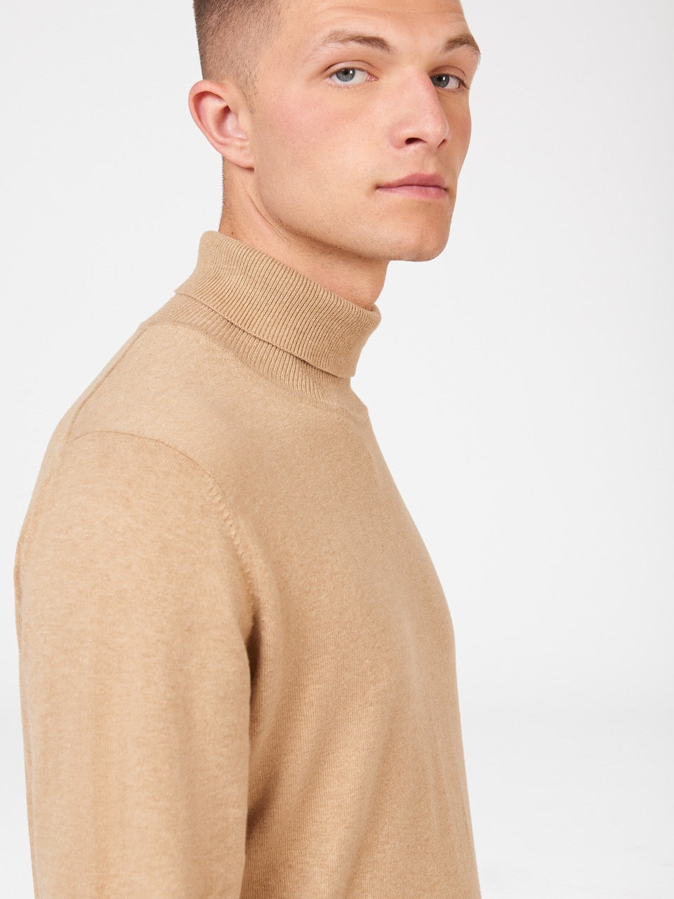 Knitwear Ben Sherman Signature Roll Neck Cinzentas | CLWX17824