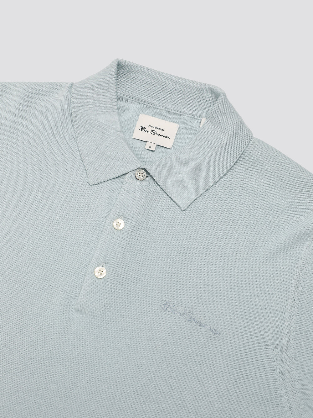 Knitwear Ben Sherman Signature Short Sleeve Polo Azuis | HUZP36251