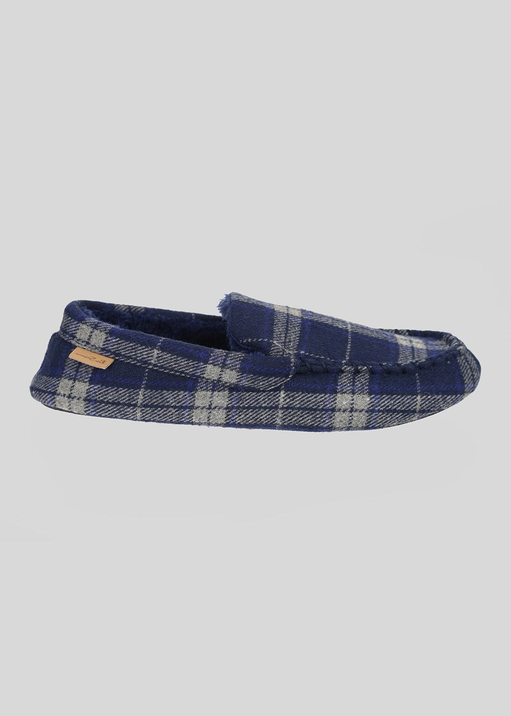 Slipper Ben Sherman Gritti Palace Check Moccasin Azul Marinho | HOUS81756