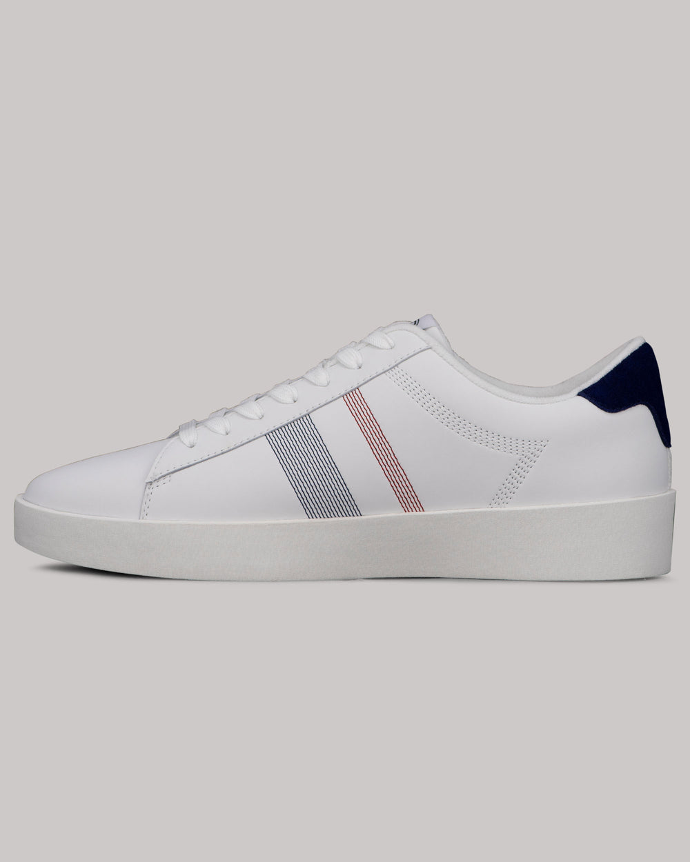 Tenis Ben Sherman Boxwell Branco Azul Marinho Vermelhas | SUQD17825