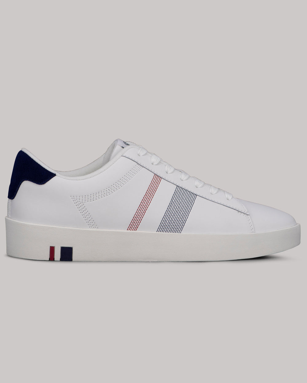 Tenis Ben Sherman Boxwell Branco Azul Marinho Vermelhas | SUQD17825