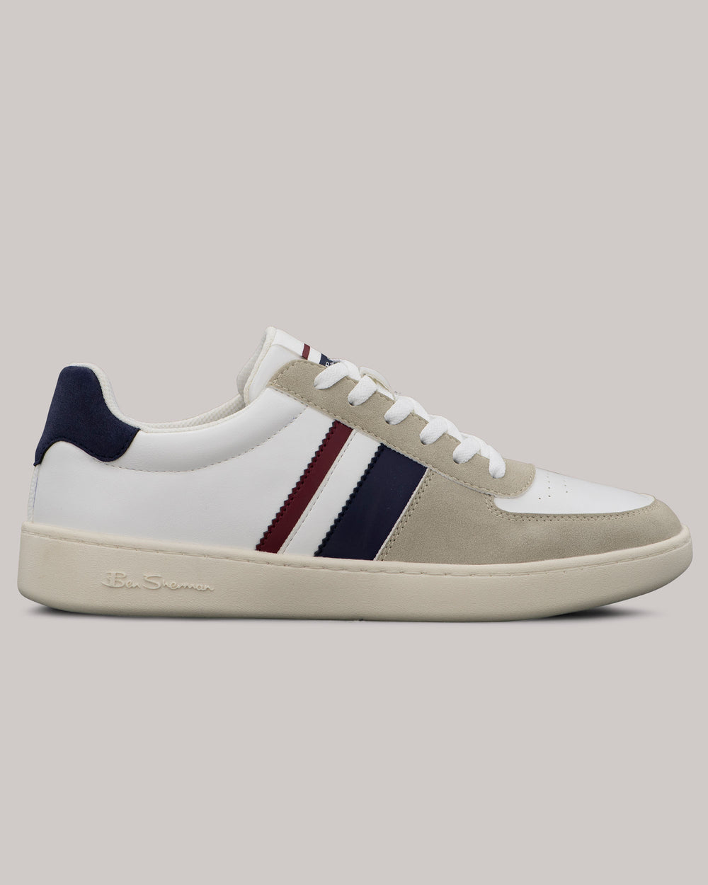 Tenis Ben Sherman Hyde Navy Stripe Branco | BRND56108