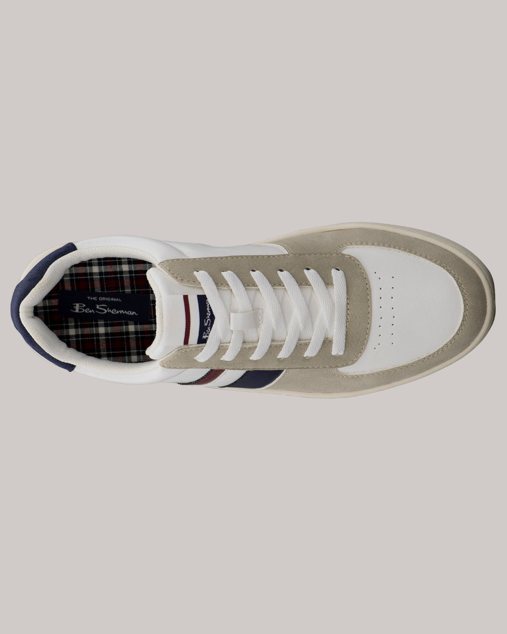 Tenis Ben Sherman Hyde Navy Stripe Branco | BRND56108